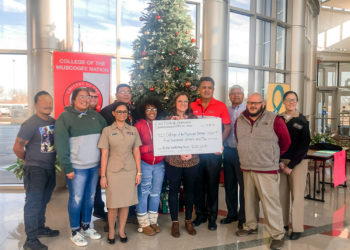 College of Muscogee Nation students give to community