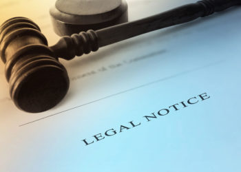 Legal notice of bid