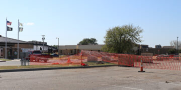 Electric Vehicle Charging Station Being Built at Complex