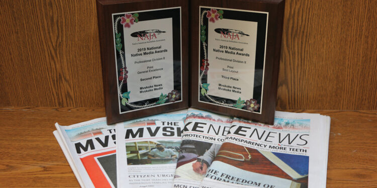 Mvskoke Media wins NAJA awards including Free Press Award