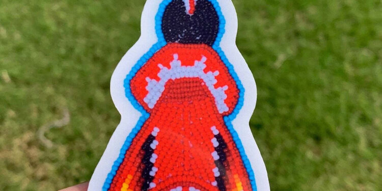 Muscogee (Creek) Citizen Teaches Self To Bead By Hand