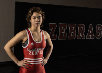 Claremore’s Senior Kearanie Johnson is the first female to win a state champ title in wrestling