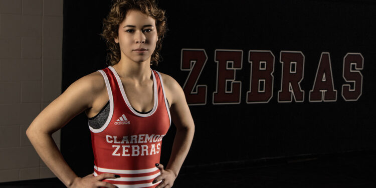 Claremore’s Senior Kearanie Johnson is the first female to win a state champ title in wrestling