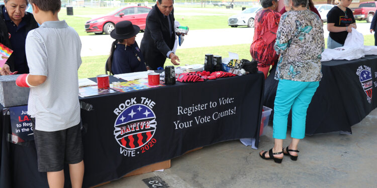 Rock the Native Vote helps register Muscogee citizens for elections