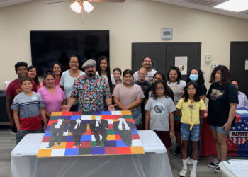 Muscogee Artist leads community art project