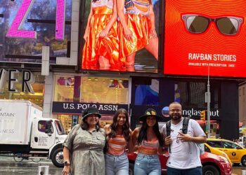 Muscogee Models Return from Times Square