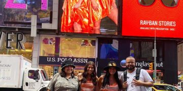 Muscogee Models Return from Times Square