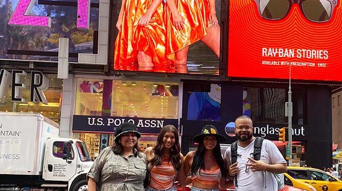 Muscogee Models Return from Times Square