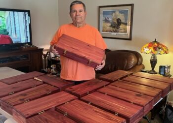 Mvskoke citizen Jack Stafford’s handcrafted cedar boxes to be used in national archive
