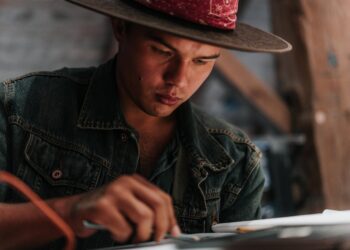 Ofuskie projects his passion for painting and Indigenous people through acrylics