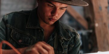 Ofuskie projects his passion for painting and Indigenous people through acrylics