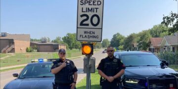 Lighthorse Police and Okmulgee Police work together to protect the community as school resumes