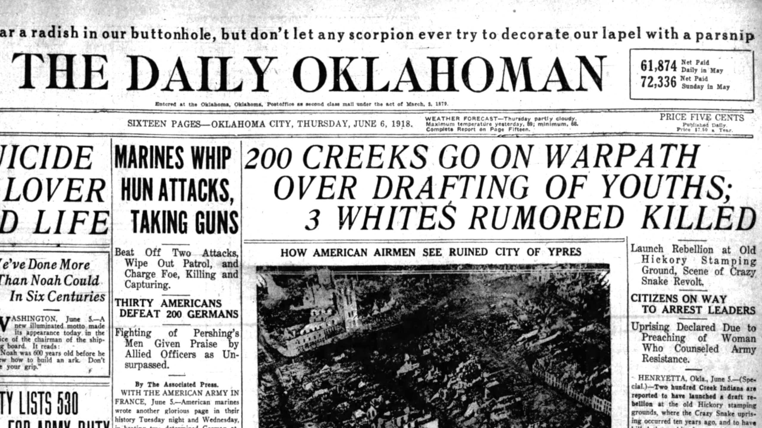 What Is The Creek Draft Rebellion of 1918? MVSKOKE Media