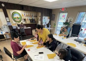 Moccasins in the making