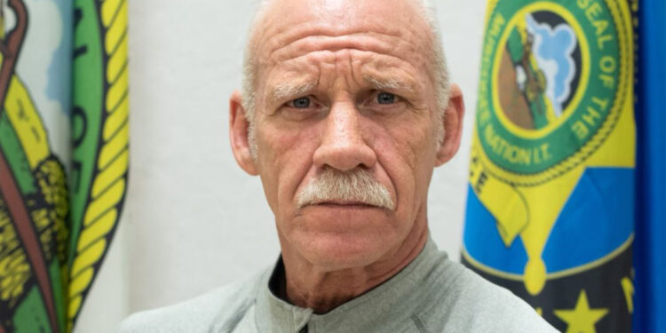 Memorial service for Investigations Sergeant Lawrence Bannon held at Mvskoke Dome