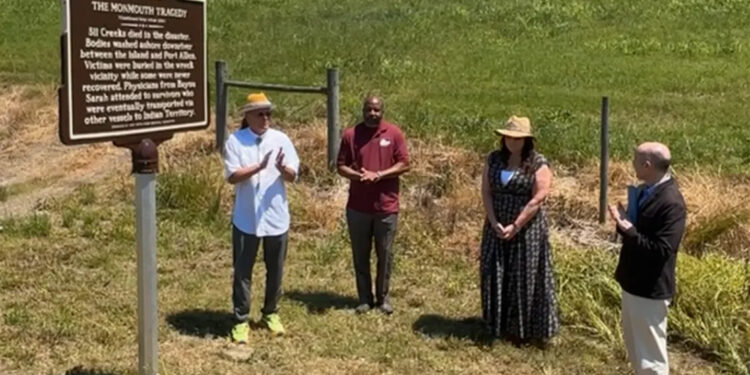 More than 300 Mvskoke killed in steamboat wreck honored in Louisiana