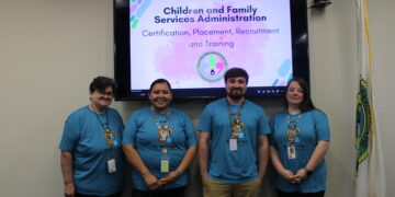 CPRT paints the reservation teal for Foster Care Awareness Month