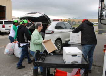 Office of Environmental Services unveils new shredding truck at their annual recycling event