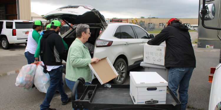 Office of Environmental Services unveils new shredding truck at their annual recycling event