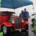 Festival cars rev in the rain