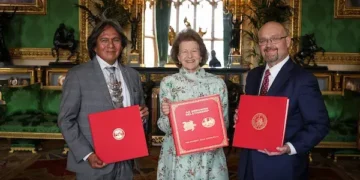 Tribal leaders formally welcomed by the Royal Family in Windsor